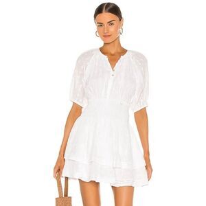 NWOT Cleobella Bri Mini Dress- White, XS $218